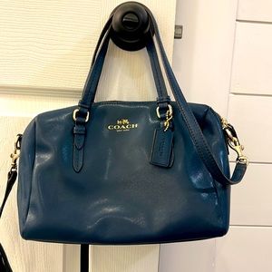 Teal Coach purse